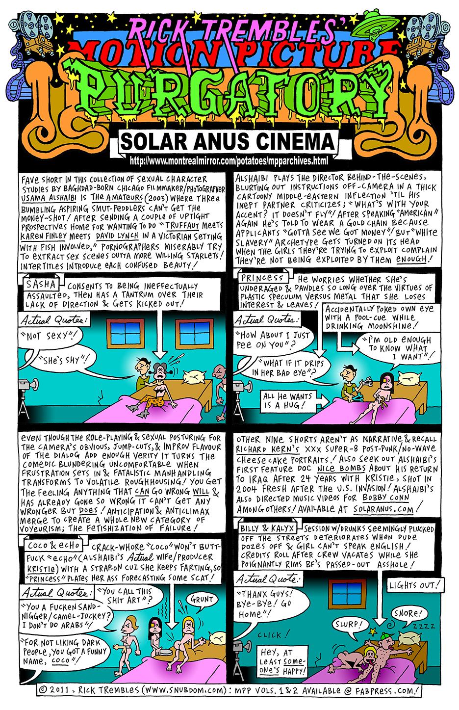 Motion Picture Purgatory Solar Anus Cinema 2010 Snubdom